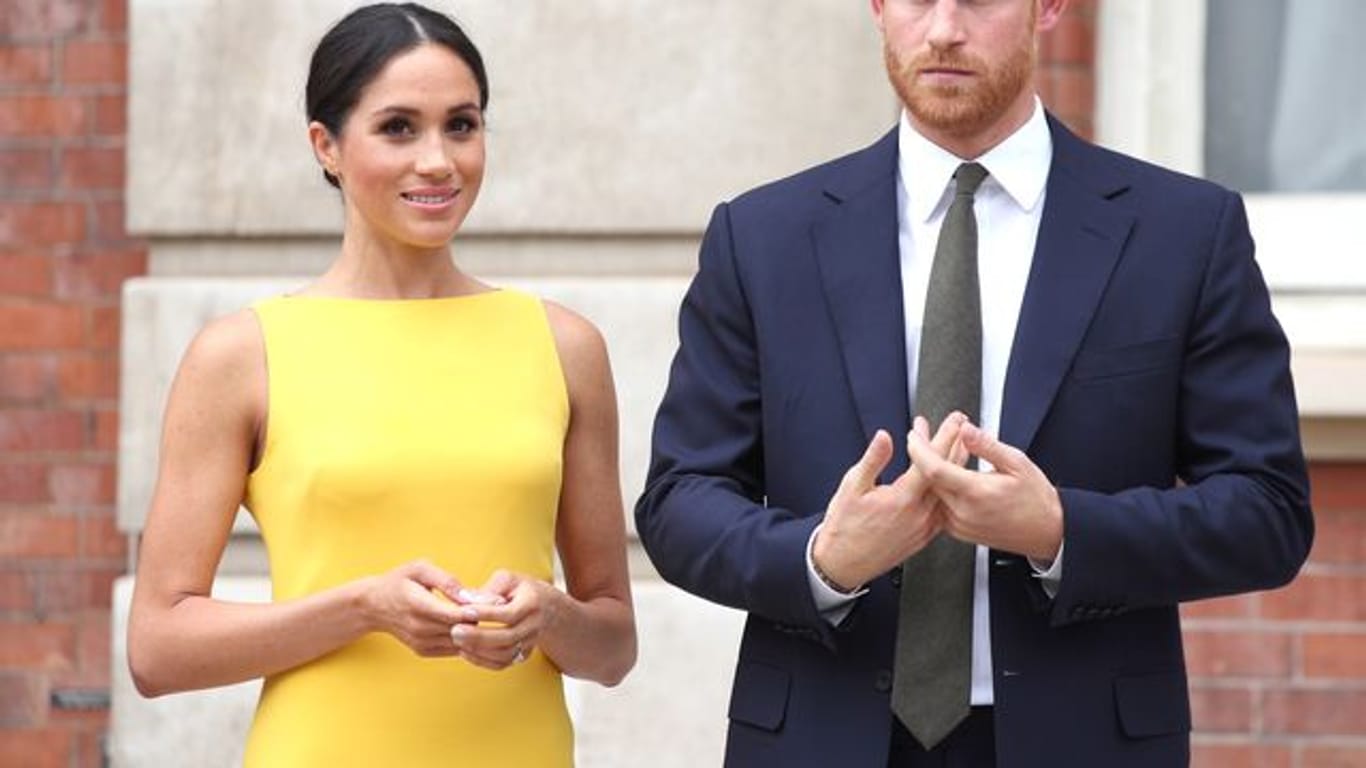 Prinz Harry und seine Frau Meghan 2018 in London.