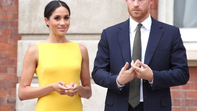 Prinz Harry und seine Frau Meghan 2018 in London.