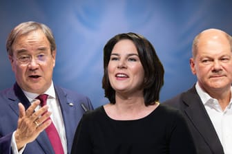 Armin Laschet, Annalena Baerbock und Olaf Scholz: Die Kanzlerkandidaten sind alle verheiratet.