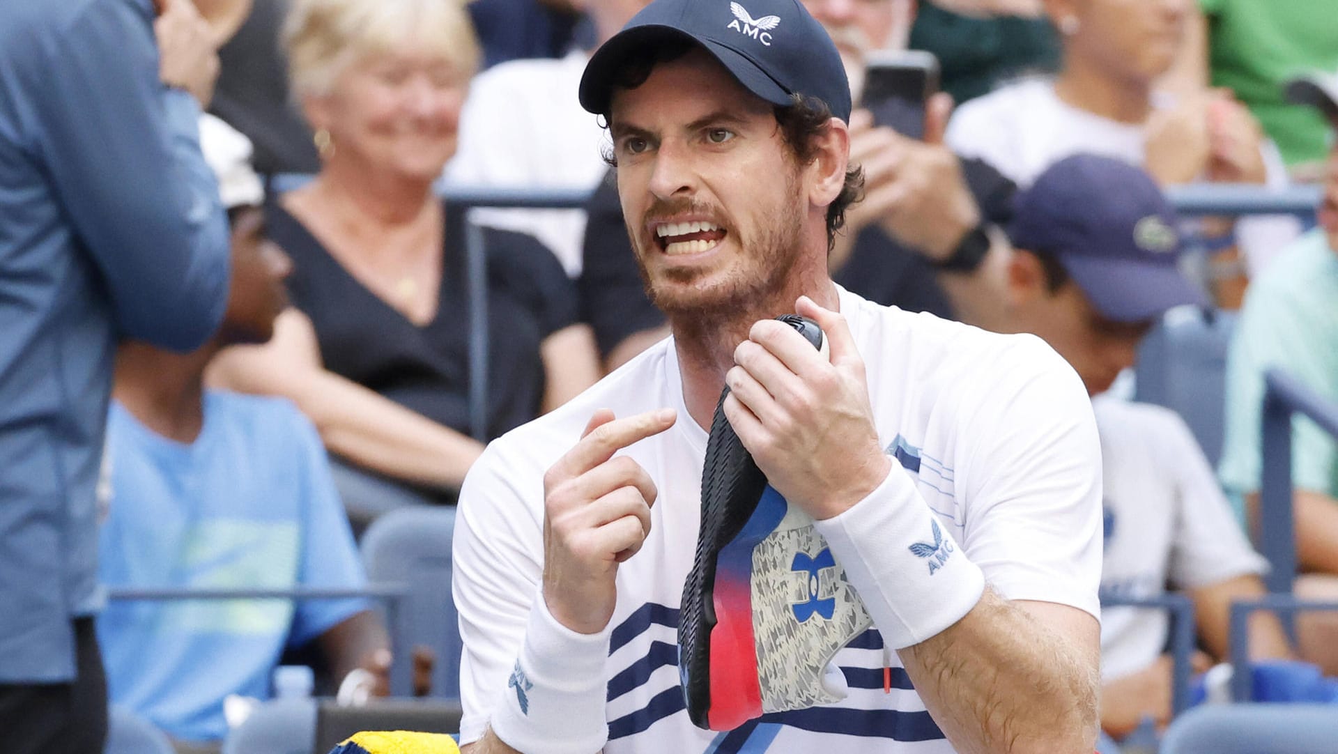 Andy Murray: Der Schotte war ob des Verhaltens seines Gegners Stefanos Tsitsipas "not amused".