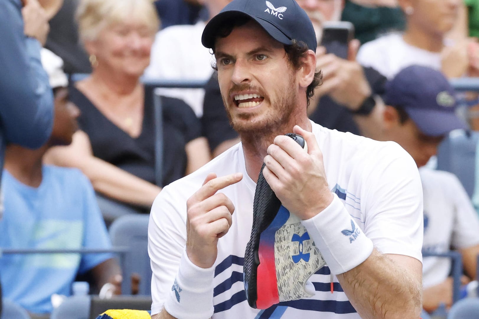 Andy Murray: Der Schotte war ob des Verhaltens seines Gegners Stefanos Tsitsipas "not amused".