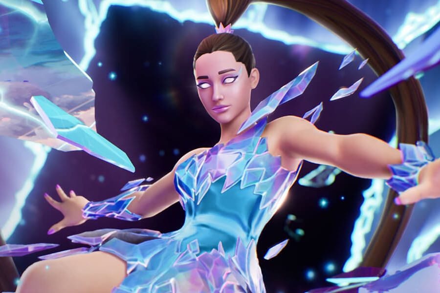 Der digitale Avatar von Ariana Grande: Die Sängerin wird in "Fortnite" ein Konzert geben.