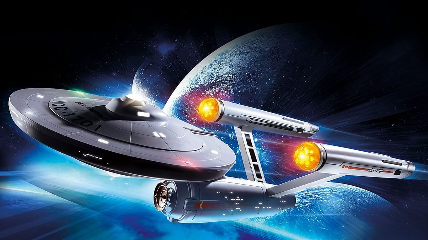 Das Playmobil-Modell der Raumschiff Enterprise: Das Spielzeug gibt es für knapp 500 Euro.