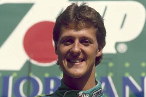 Ein neues Gesicht in der Formel 1. Michael Schumacher tritt 1991 erstmals in Rampenlicht.