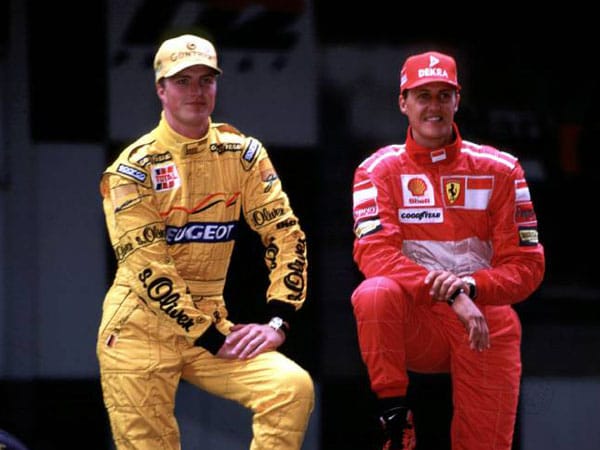 Ab 1997 fährt ein zweiter Schumacher in der Formel 1. Michaels jüngerer Bruder Ralf gibt sein Debüt im Jordan. Ab 1997 fährt ein zweiter Schumacher in der Formel 1. Michaels jüngerer Bruder Ralf gibt sein Debüt im Jordan.