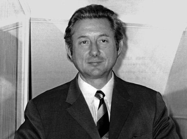 Theo Albrecht, einer der Aldi-Brüder, nach seiner Entführung 1971 (