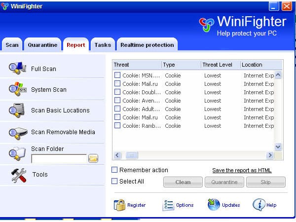 WiniFighter zählt zu den nervigsten Vertretern seiner Art. Nicht dass die Software nur Falschalarme gibt, WiniFighter startet zudem bei jedem Windows-Start automatisch. Mit Pop-up-Fenstern gaukelt es dem Anwender starken Virenbefall auf dessen PC vor.
