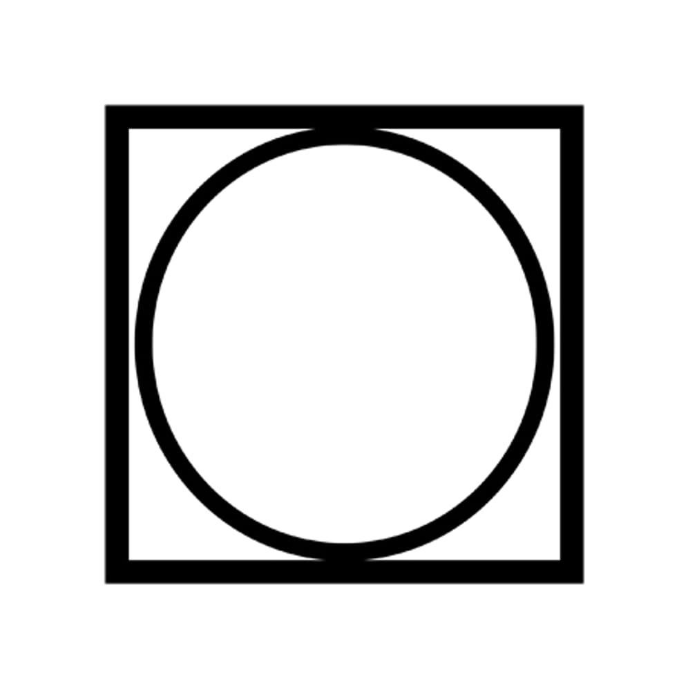 Das Quadrat mit dem Kreis in der Mitte bedeutet, dass die Wäsche in den Trockner darf.