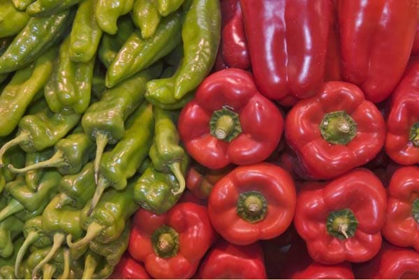 Lebensmittel für die Augen: Paprika sind reich an Beta-Carotin und Vitamin C.