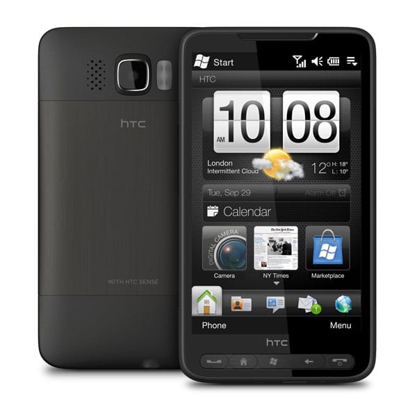 Einen stolzen Preis - 530 Euro - verlangt auch HTC für sein Flaggschiff HD2. Das für lässt das Gerät in Sachen Ausstattung kaum Wünsche offen. Das Windows Mobile 6.5-Betriebssystem verbirgt sich unter einer eigenen Benutzeroberfläche (