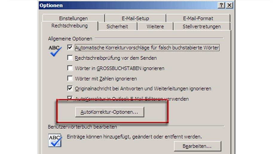 Automatischer Großbuchstab am Satzanfang in Outlook und Word abschalten