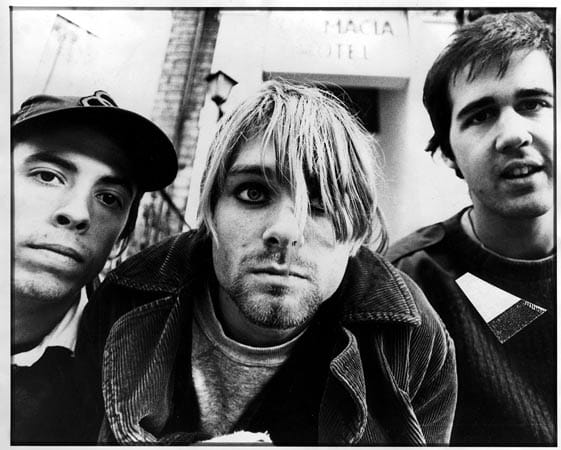 Die Band "Nirvana" mit Leader Kurt Cobain (m.). (