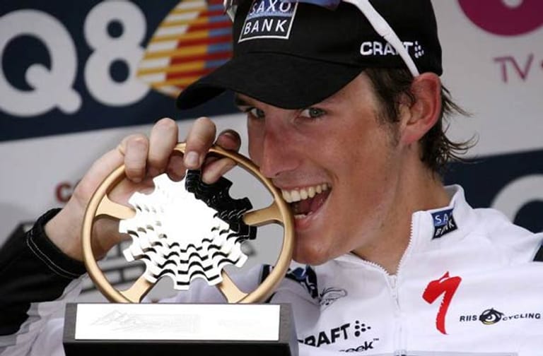 Andy Schleck hat bei der Tour mehrmals das Weiße Trikot des besten Jungprofis gewonnen. Konsequenter Kosename: "Milchschnitte".