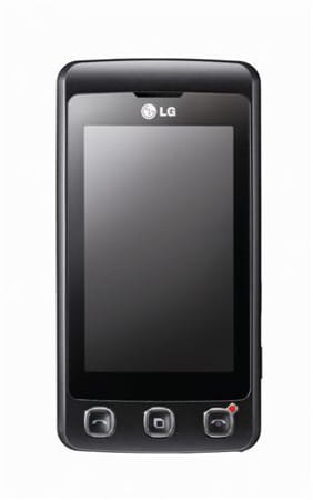 Auch das LG KP 500 Cookie verfügt über einen Touchscreen - leider nur mit der veralteten resistiven Technologie. Dafür glänzt das Gerät mit einer 3,2-Megapixelkamera und einem Lagesensor für Spiele. Auch beim Cookie kommt allerdings nur EDGE statt UMTS zum Einsatz. (