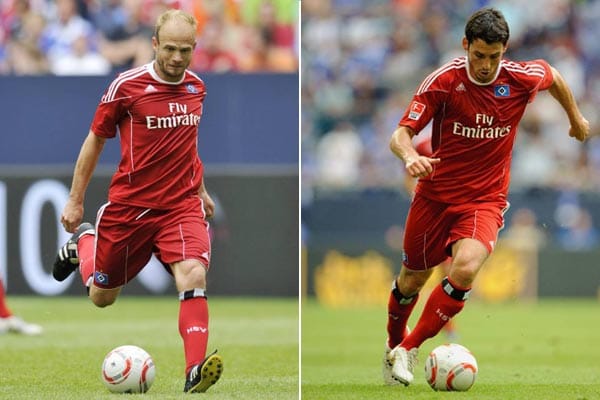 David Jarolim (li.), jahrelang unangefochtene Stammkraft und Kapitän beim HSV, muss in dieser Saison um seinen Platz bangen. Mit Neuzugang Gojko Kacar hat er starke Konkurrenz erhalten. (Fotos: imago, Kombo: t-online.de) David Jarolim (li.), jahrelang unangefochtene Stammkraft und Kapitän beim HSV, muss in dieser Saison um seinen Platz bangen. Mit Neuzugang Gojko Kacar hat er starke Konkurrenz erhalten. (Fotos: imago, Kombo: t-online.de)