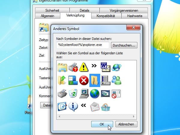 Windows-Tipp: Ordner an die Taskbar befestigen (Screenshot: t-online.de)