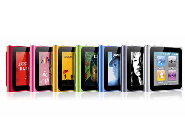 Den iPod nano gibt es in sieben verschiedenen Farben. (