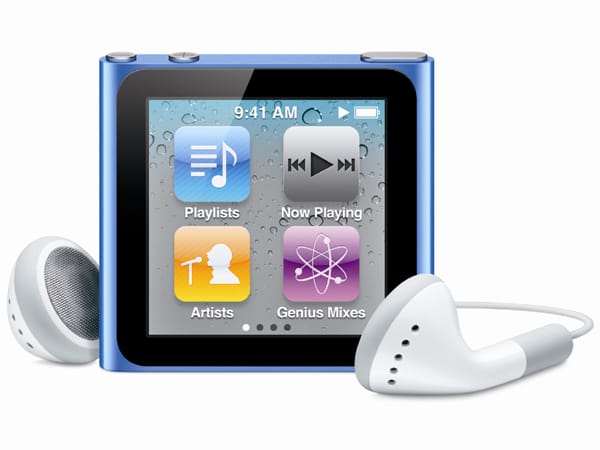 Aufwiedersehen Clickwheel, hallo Multitouch-Display. Apple setzt bei der Bedienung des iPod nano jetzt auf Fingergesten statt mechanischer Tasten. (