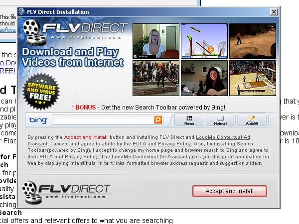 FLV Direct Player (Screenshot: Sunbelt)