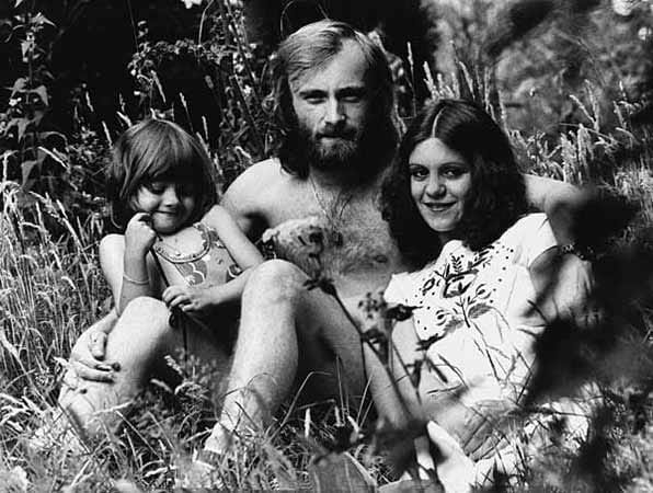 Phil Collins und seine Frau Andrea im Jahr 1976. (