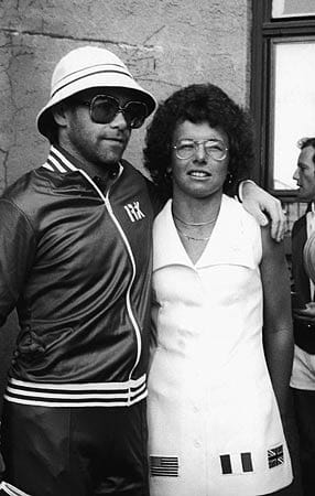 Für die Tennisspielerin Billie Jean King schrieb Elton John "Philadelphia Freedom". (