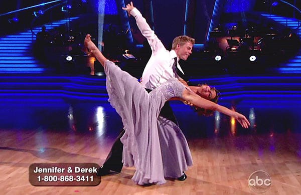 Jennifer Grey tanzte mit Derek Hough. (