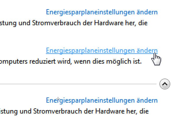 Energieoptionen von Windows 7. (Screenshot: t-online.de)