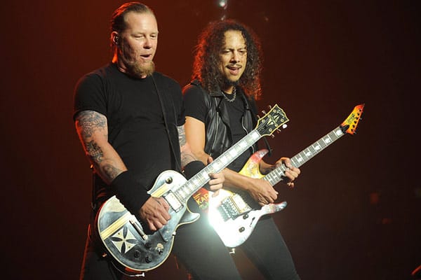 Leadgitarrist von Metallica war nicht immer Kirk Hammett (rechts mit James Hetfield)... (