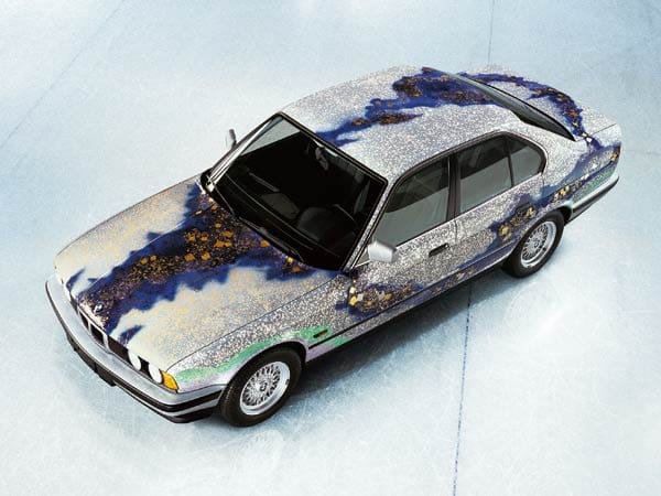 Dieser BMW 535i wurde 1990 von Matazo Kayama in ein Airbrush-Kleid gehüllt. (
