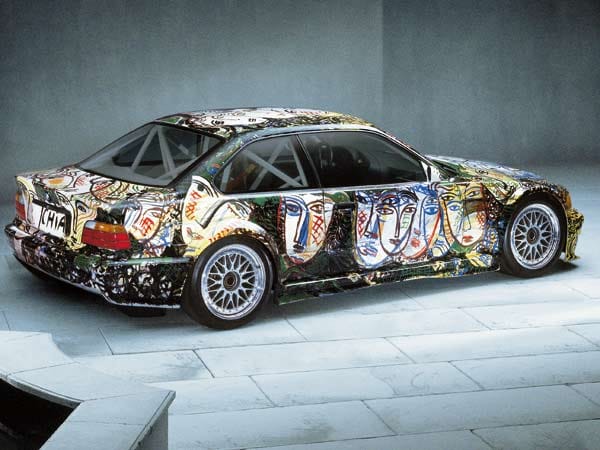 Über und über mit Farbe bedeckt ist dieser BMW 3-Series Racing Touring Car Prototype von 1992. Sandro Chia meinte, das Auto habe dies so gewollt. (