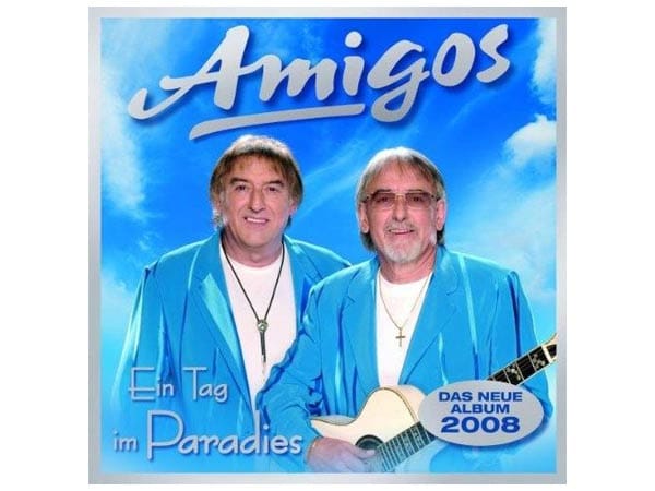 Originalität und Wandlungsfähigkeit sind im Schlager-Business das A und O. Die Amigos wissen dass, weswegen sie sich auf ihrem 2008er Album "Ein Tag im Paradies" nebeneinander vor einem blauen Hintergrund zeigen... . (
