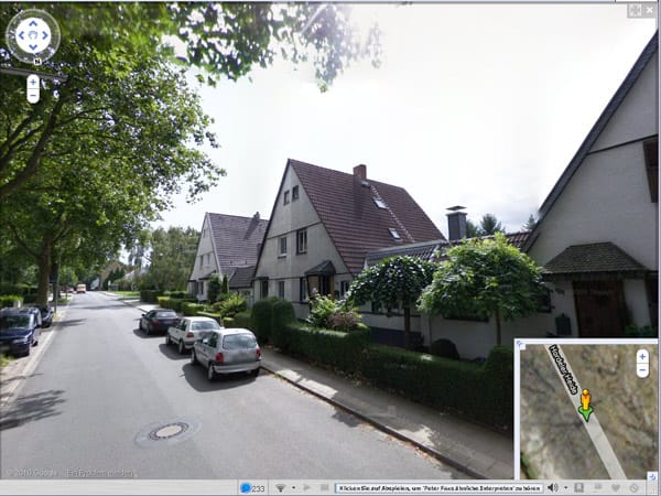 Eine typische Zechensiedlung in Bochum. (Screenshot: t-online.de)