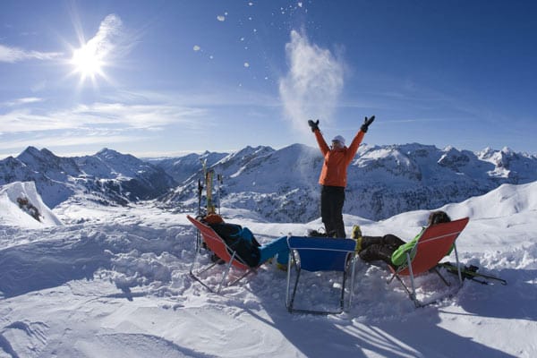 Im Skigebiet Obertauern lässt es sich bis zum Mai schön wedeln. (