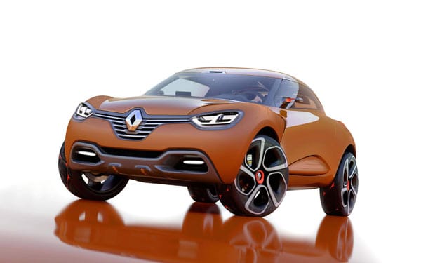 Autosalon Genf 2011: Näher an der Realität sind Designstudien. Der Renault Captur ist ein markantes Crossover, das die Formen eines SUV, Coupé und Roadster vereint. (