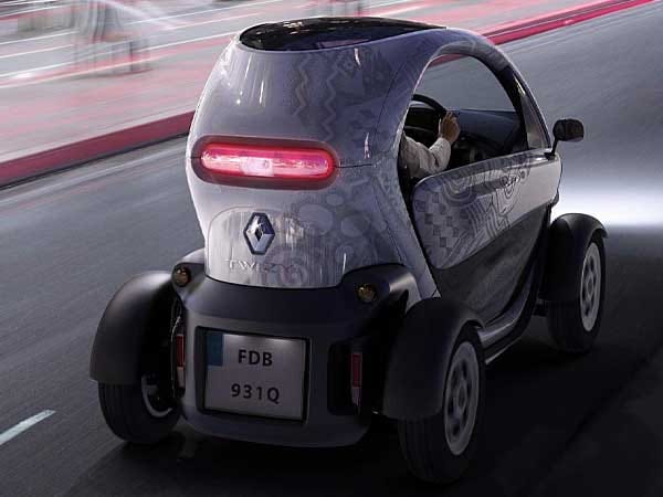 Laut Renault soll die Reichweite des skurril gestalteten Zweisitzers bis zu 115 Kilometer betragen, je nach Fahrweise. (