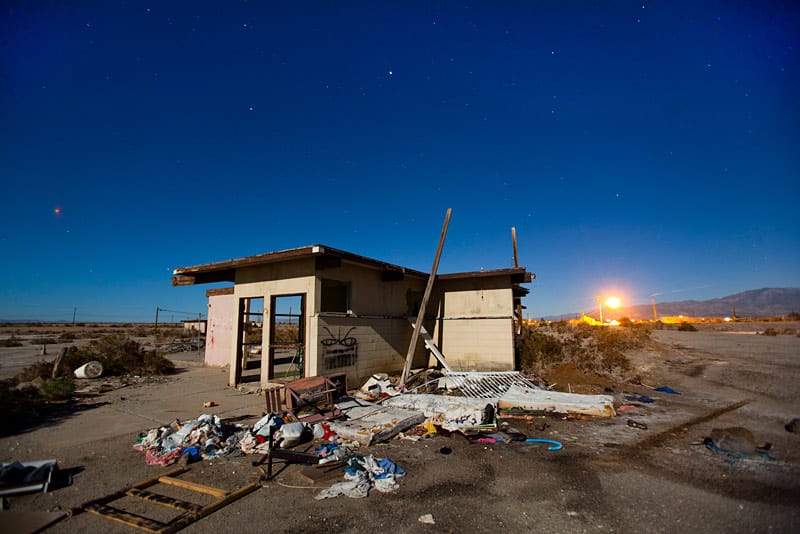 Verlassenes Gebäude in Salton City. ( Verlassenes Gebäude in Salton City. (