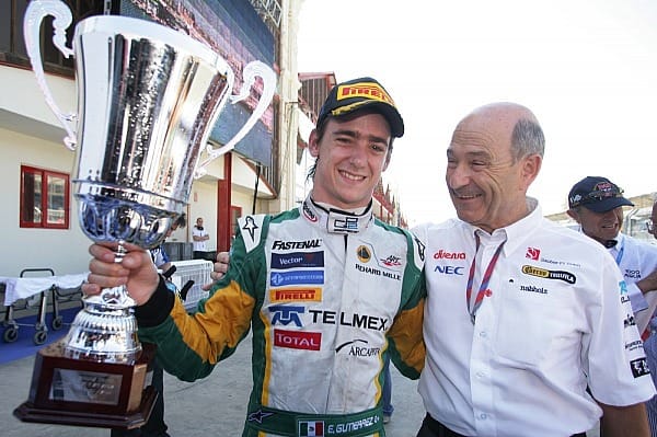 Riesenfreude bei Peter Sauber am Sonntagmorgen: Der von ihm geförderte Junior Esteban Gutierrez sicherte sich den Sieg im GP2-Sprintrennen.