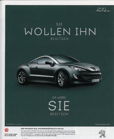Platz 6: Peugeot RCZ ( Platz 6: Peugeot RCZ (