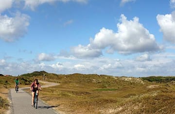 Radfahrer auf Norderney.