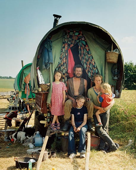 The Delany Family: Pete, Rachel, Hazel, Bryony and Judah, 2001, from The New Gypsies by Iain McKell, copyright © Iain McKell, 2011