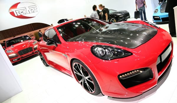 Beim Techart Grand GT hat sich der Tuner einen Porsche Panamera Turbo vorgenommen und auf 580 PS gebracht. (