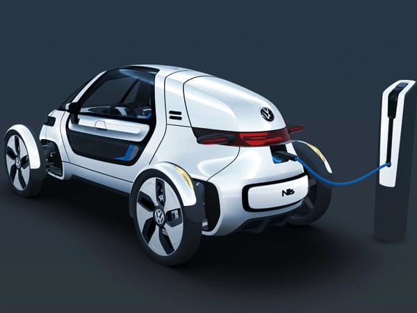 Von VW stammt die Elektro-Studie Nils, die wie das Audi Urban Concept Car ebenfalls über freistehende Räder verfügt.