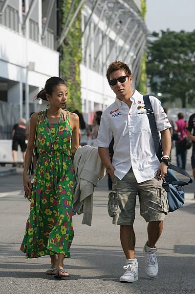 Kamui Kobayashi mit Freundin Abiru Yu.