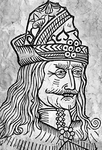 Porträt von Vlad Tepes oder Vlad Drăcule. Porträt von Vlad Tepes oder Vlad Drăcule.