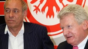 Präsident Peter Fischer (li.) und Aufsichtsrats-Chef Wilhelm Bender kämpfen für die Eintracht. Präsident Peter Fischer (li.) und Aufsichtsrats-Chef Wilhelm Bender kämpfen für die Eintracht.