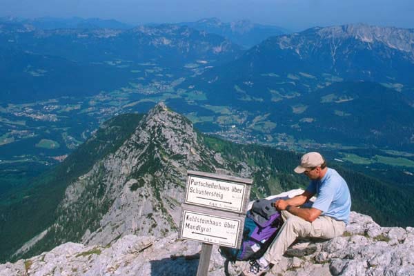 Aktiv im Urlaub mit Klettern und Wandern in den Berchtesgadener Alpen.