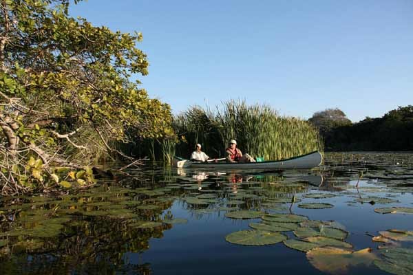 Mit dem Kanu durch Südafrikas "Greater St. Lucia Wetlands Nationalpark".
