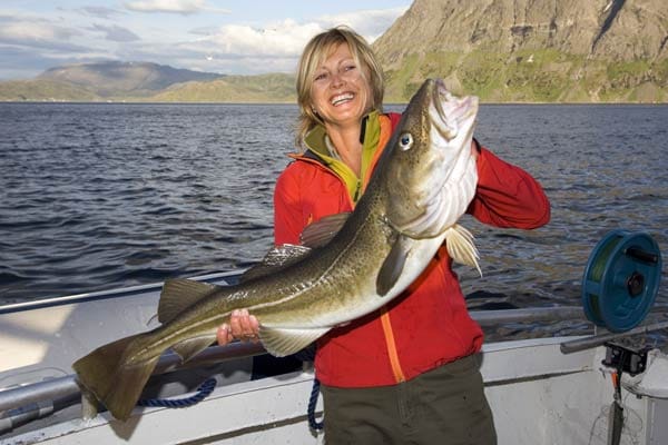 Norwegen: In der Provinz Finnmark gehen auch mal große Fische an die Angel.