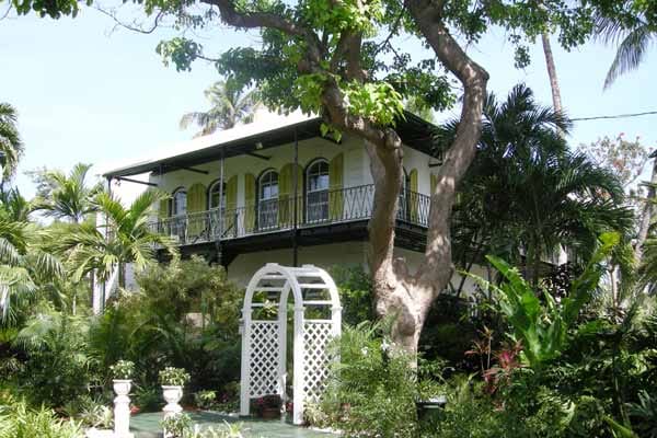 Das ehemalige Haus von Ernest Hemingway in Key West.