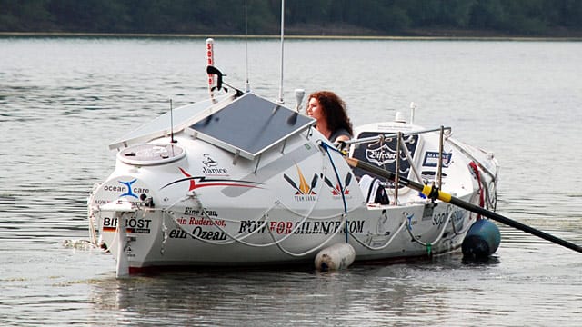 Die deutsche Ruderin Janice Jakait hat in 90 Tagen den Atlantik überquert.